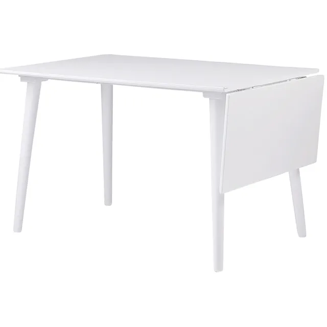 Rowico Home Lotta verlengbare houten eettafel wit - 120 x 80 cm