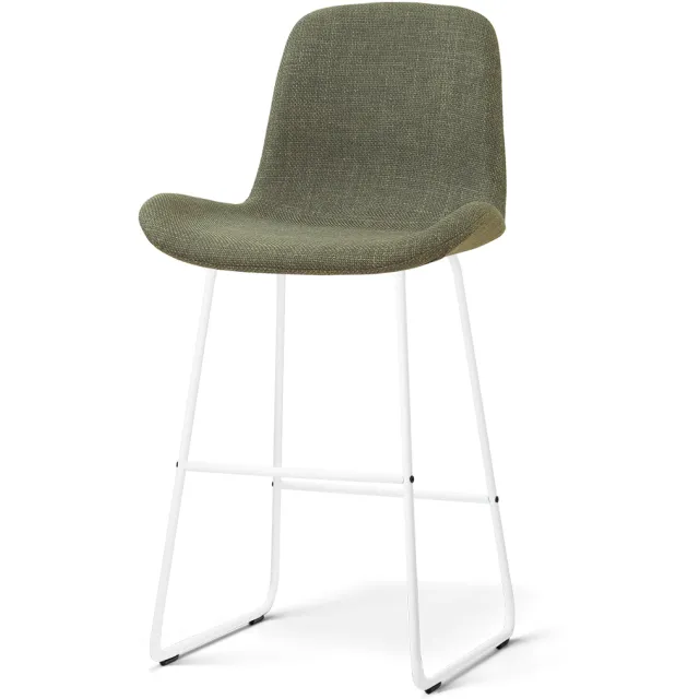 Nolon Nino-Fé barkruk forestgroen - wit onderstel - 75 cm
