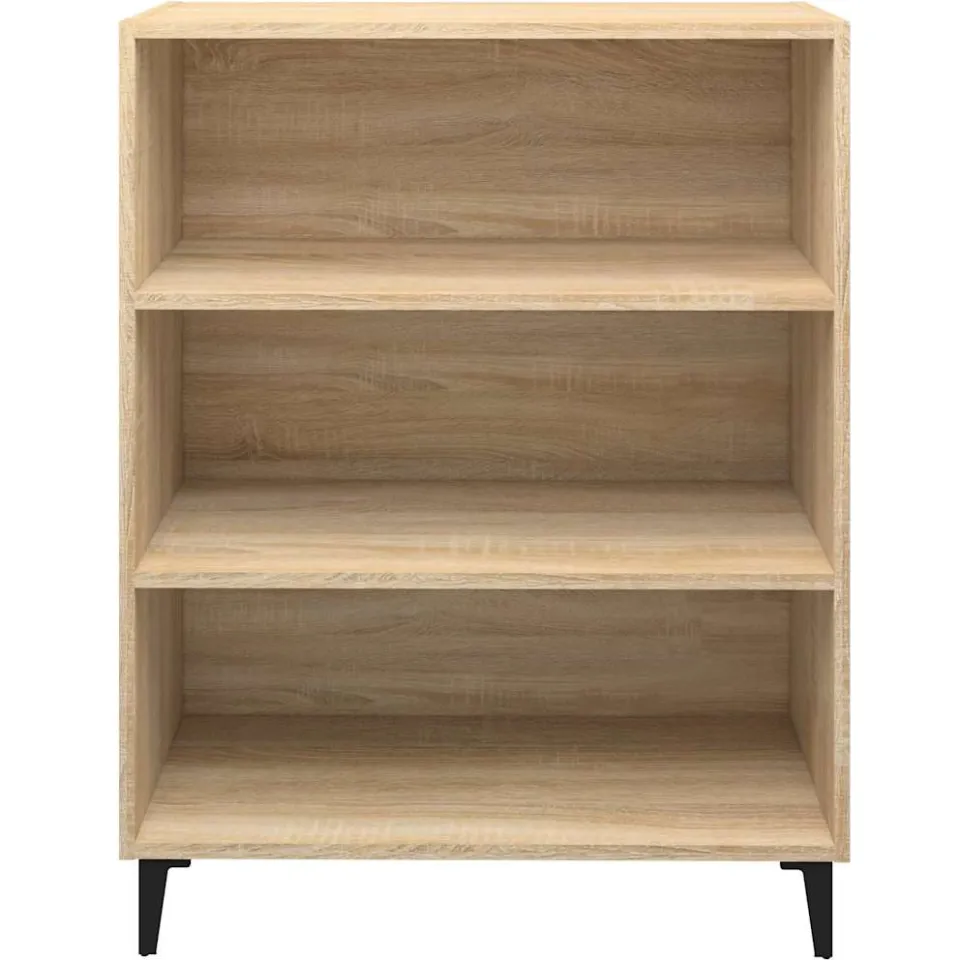 vidaXL Dressoir 69,5x32,5x90 cm bewerkt hout sonoma eikenkleurig, foto 4