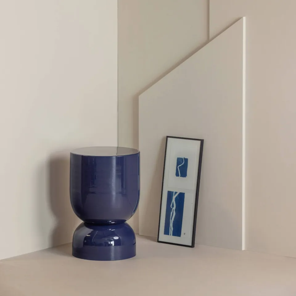 WOOOD Hekla bijzettafel donkerblauw, foto 2