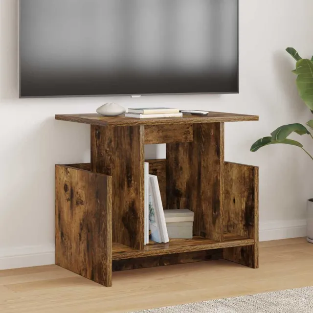 vidaXL TV-standaard 2 st Gerookt eiken Bewerkt hout Bruin