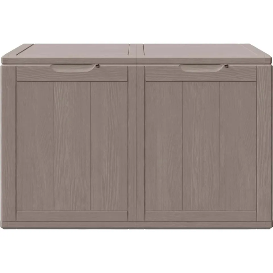vidaXL Tuinbox 180 L PP houtlook bruin, foto 4