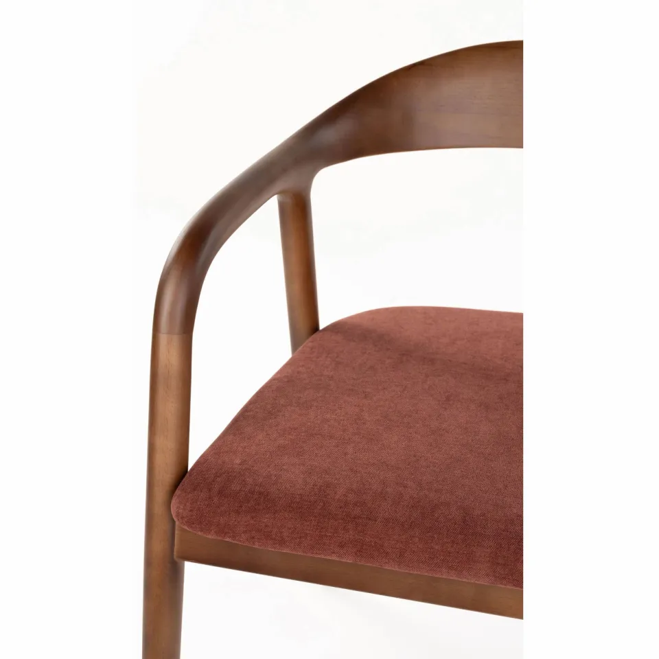 Housecraft Living Melody eetkamerstoel met armleuningen rood, foto 6