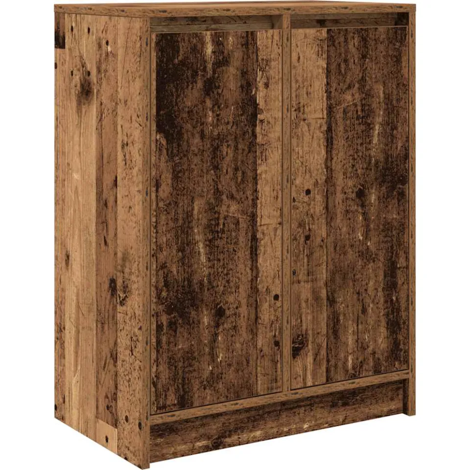 vidaXL Dressoir 57x34x76 cm bewerkt hout oud houtkleurig Bruin
