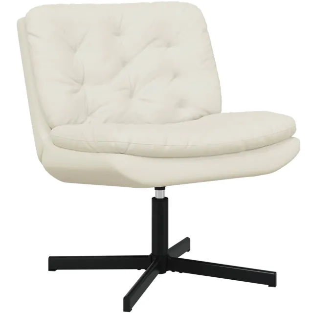 vidaXL Draaibare Relaxstoel Crème 63 x 75 x 76 cm Fluweel