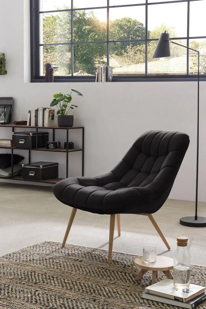 Fauteuil Louis zwart, foto 6