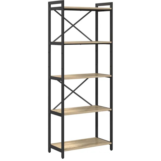 vidaXL Boekenkast 60 x 30 x 155 cm Bewerkt hout Sonoma Eiken Bruin