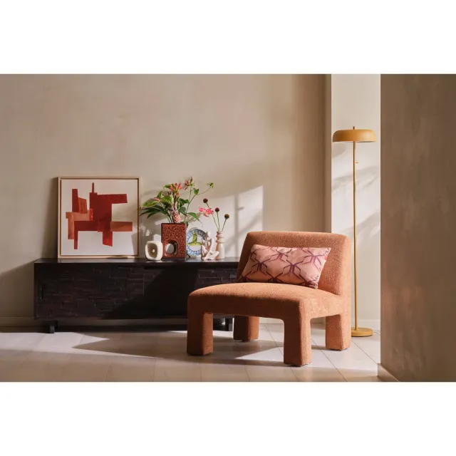 WOOOD Lavid Fauteuil - Polyester - Naturel - 73x74x84, foto 2