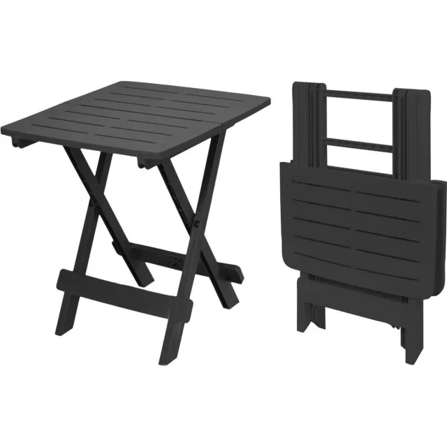 Pro Garden Inklapbare Tuintafel - 79x72x92 Cm - Zwart