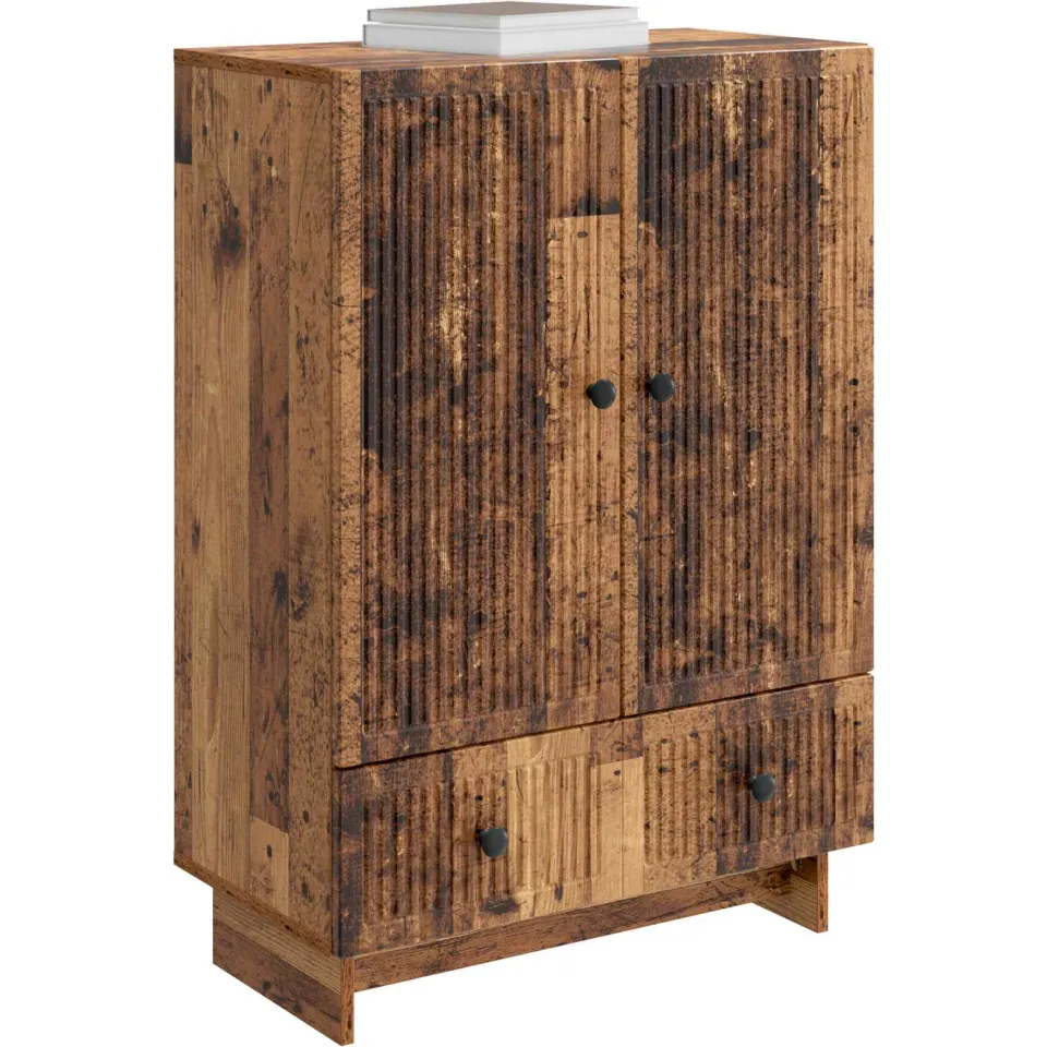 vidaXL Dressoir Oudhout 66 x 34,5 x 95 cm Geconstrueerd hout Bruin