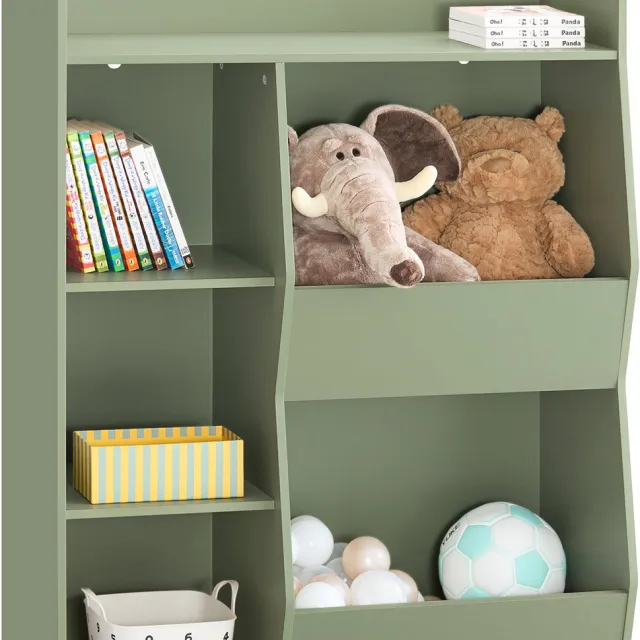 SoBuy KMB55-K-GR Kinderboekenkast - 80 x 104 x 34 cm - Groen