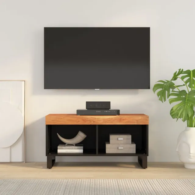 vidaXL Tv-meubel 85x33x43,5 cm massief acaciahout Bruin