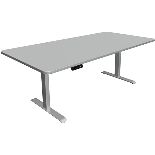 Kerkmann Zit sta bureau Move-3 premium grijs 200x100cm lichtgrijs
