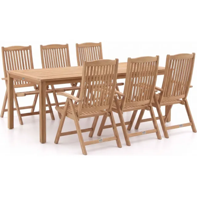 Sunyard Furniture Sunyard Veronica/Liverpool 210cm dining tuinset 7-delig verstelbaar