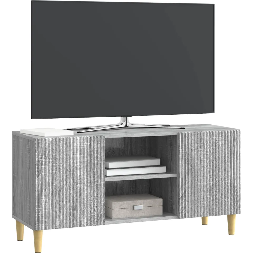 vidaXL TV-kast 102 x 34,5 x 50 cm Grijs sonoma Bewerkt hout