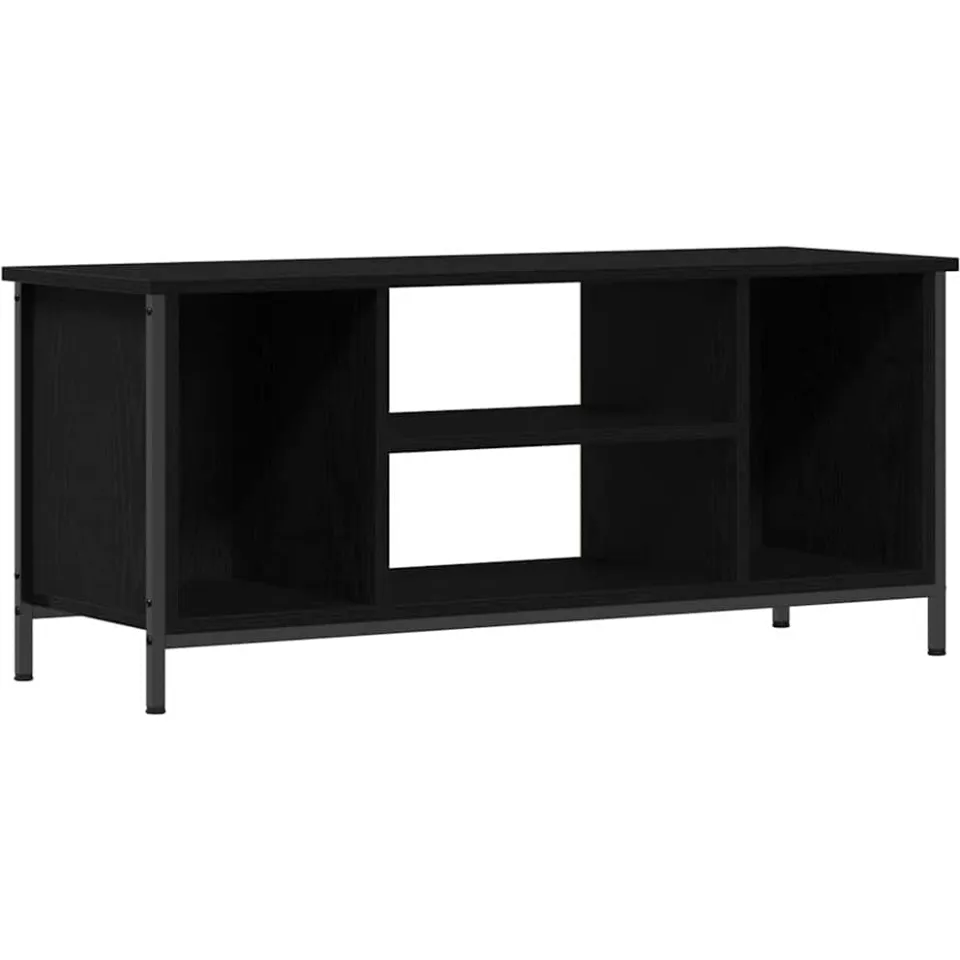 vidaXL TV-kast 102 x 35 x 45 cm Zwart Eiken Bewerkt hout, foto 3