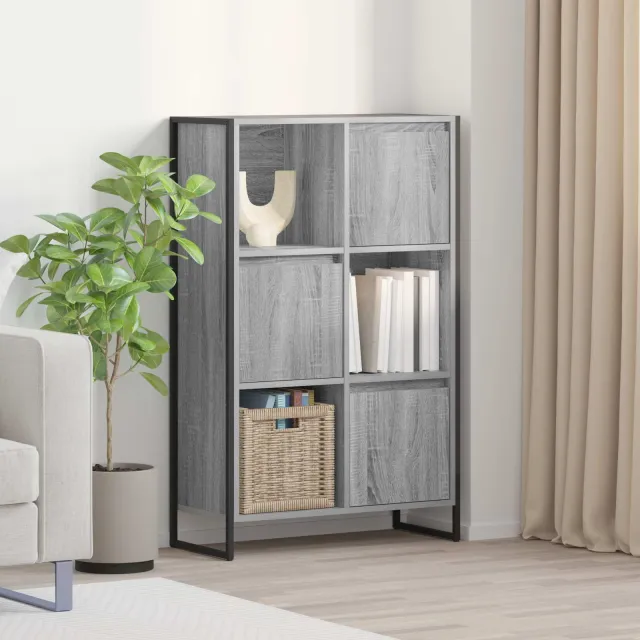 vidaXL Boekenkast Grijs Sonoma 68 x 30 x 108 cm Bewerkt hout, foto 2