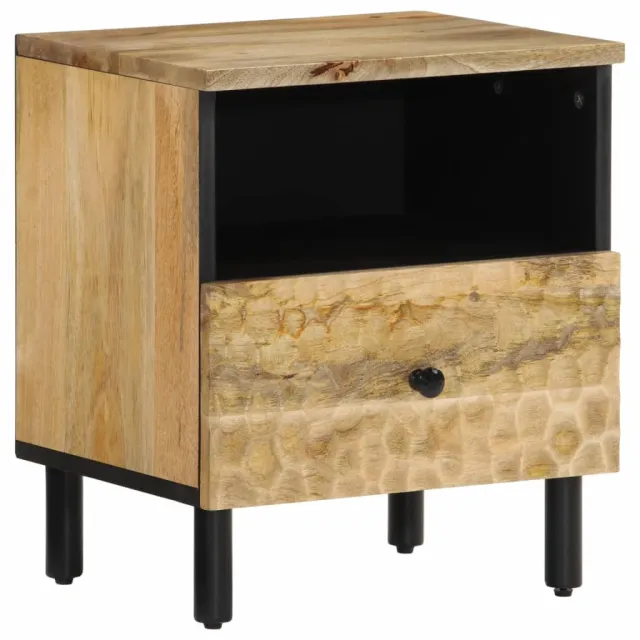 vidaXL Nachtkastje 40x33x46 cm massief mangohout bruin