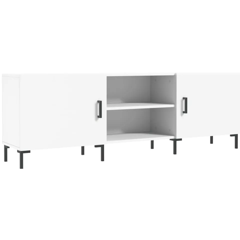 vidaXL Tv-meubel 150x30x50 cm bewerkt hout wit, foto 3