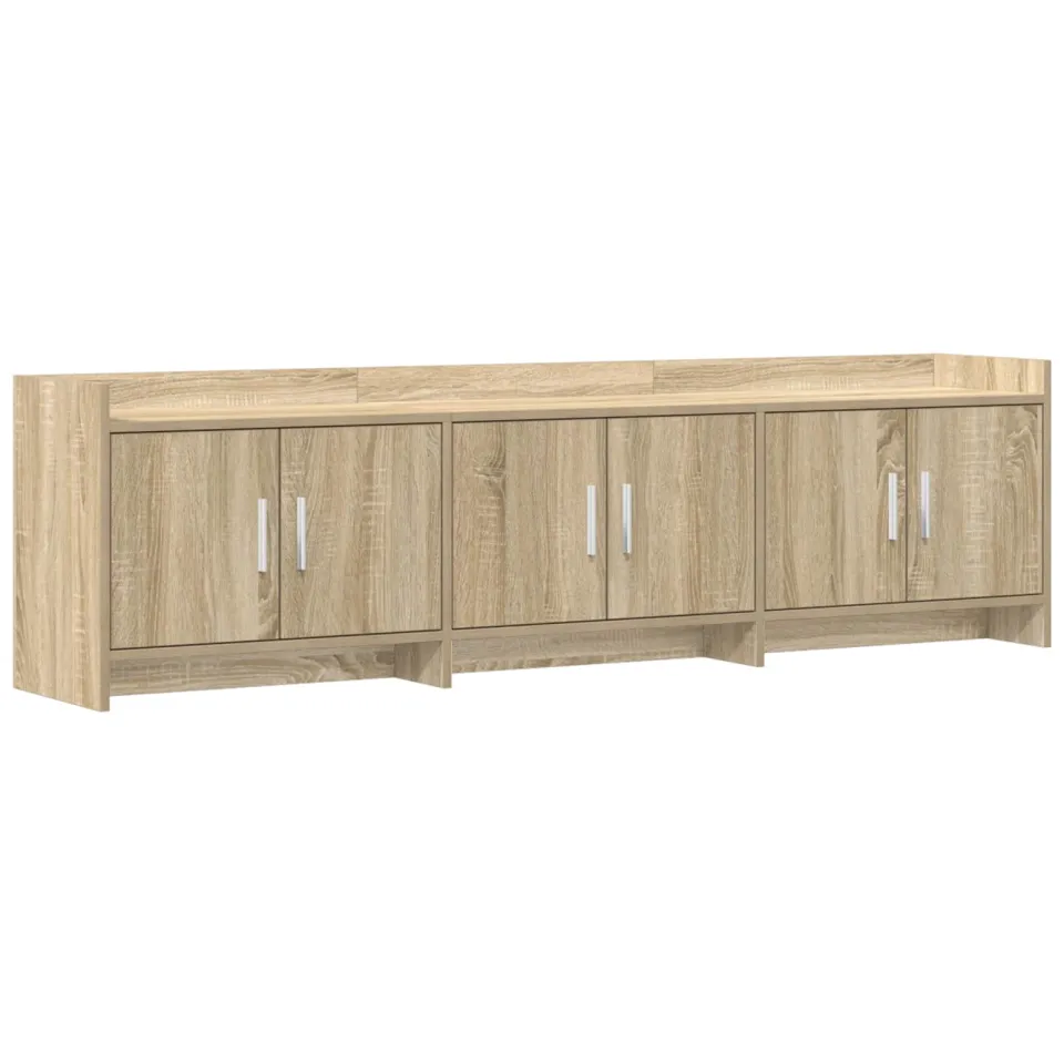 vidaXL TV-kast 168 x 33 x 47 cm Sonoma Eiken Bewerkt hout Bruin