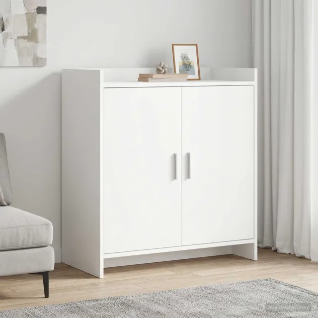 vidaXL Dressoir Wit 72 x 36 x 80 cm Bewerkt hout, foto 2