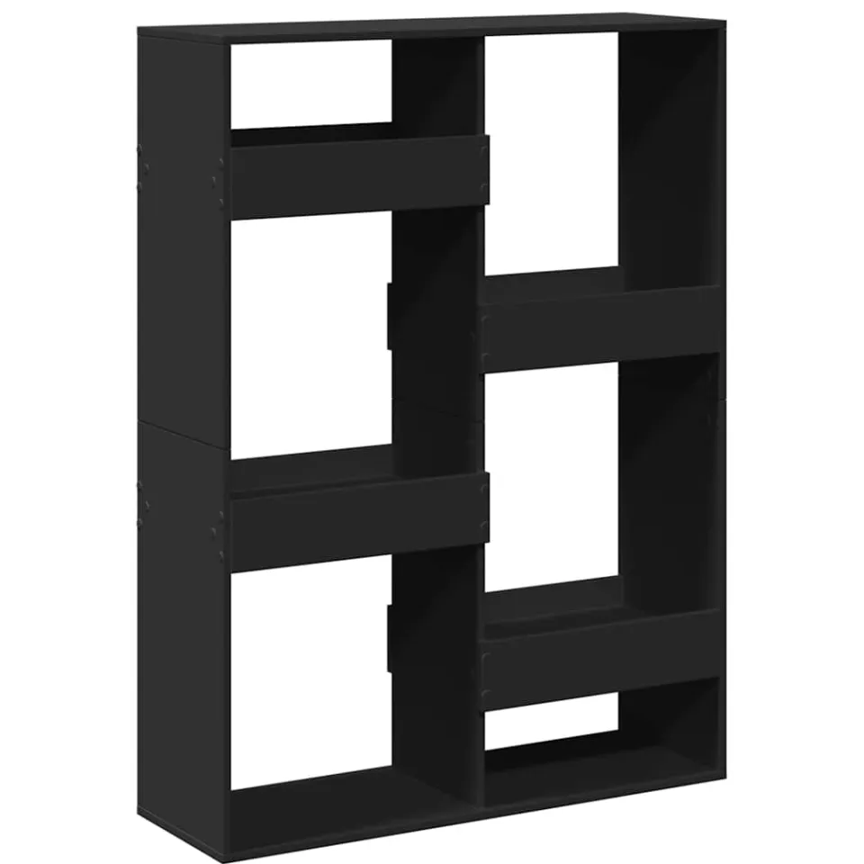 vidaXL Kamerscherm 100x33x135 cm bewerkt hout zwart, foto 4