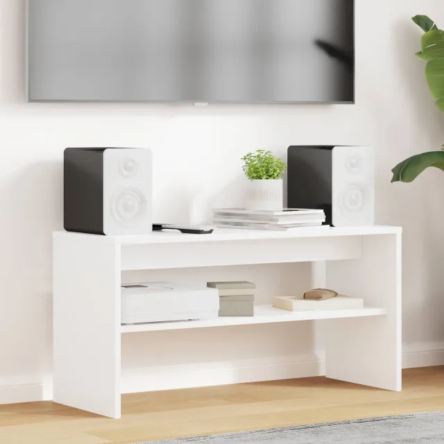 vidaXL TV-kast 80 x 30 x 40 cm Wit Bewerkt hout
