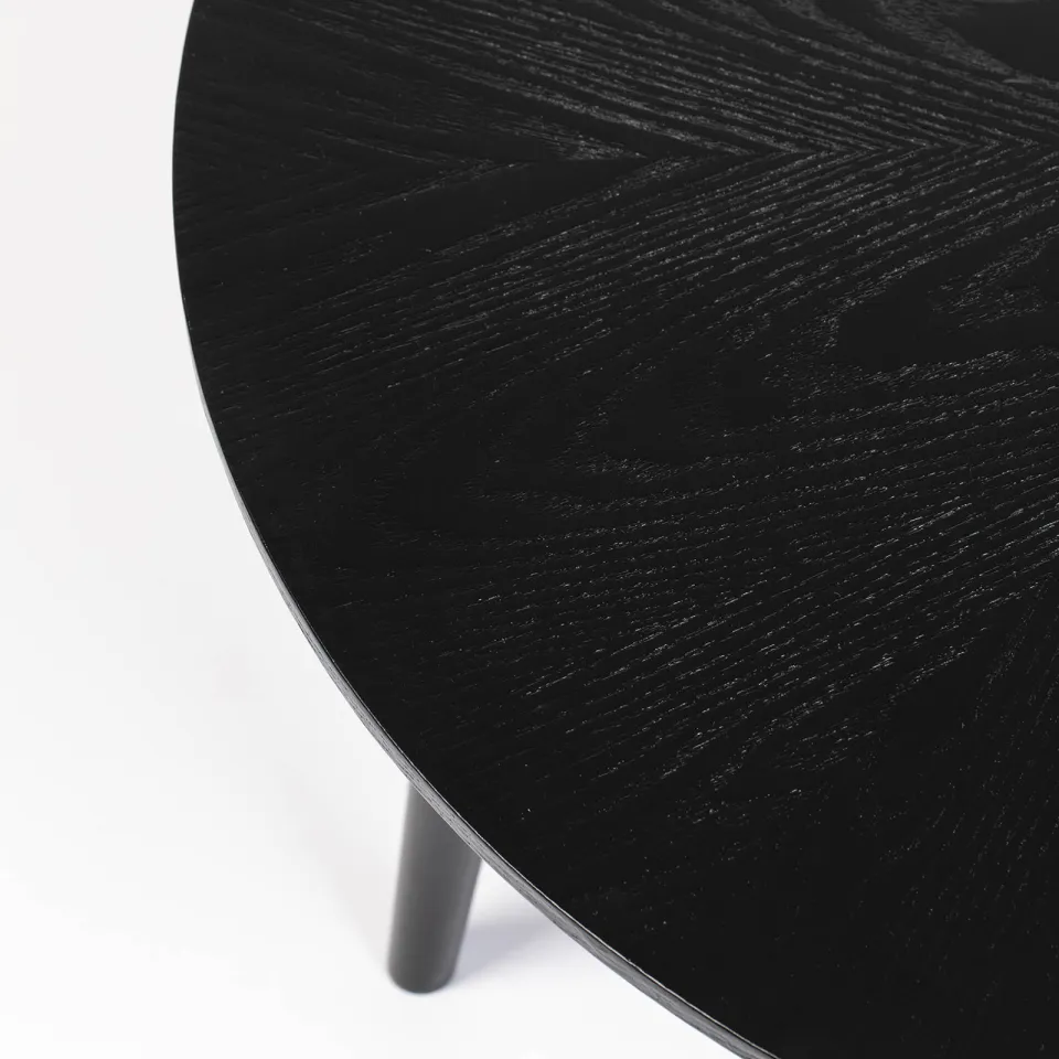 Housecraft Living Fabio Salontafel Rond Hout 80x80 cm Zwart Fabio Salontafel Rond Hout 80x80 cm Zwart, foto 5