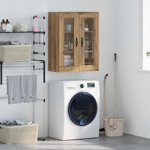 vidaXL Wandkast Artisan Eiken 69,5 x 34 x 90 cm Bruin