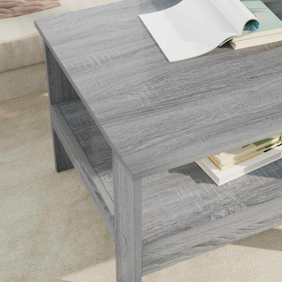 vidaXL Salontafel Grijs Sonoma 57 x 55 x 45 cm Bewerkt hout, foto 4