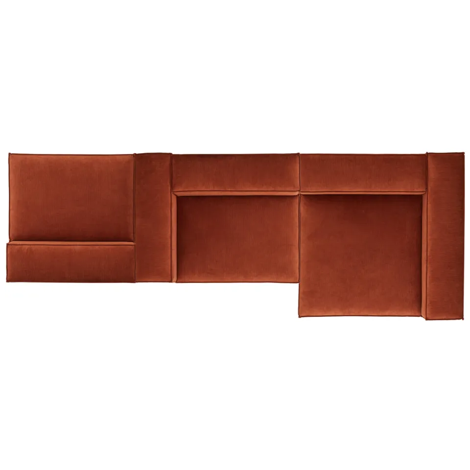 NOUS Living hoekbank rechts Igor - terracotta, foto 6