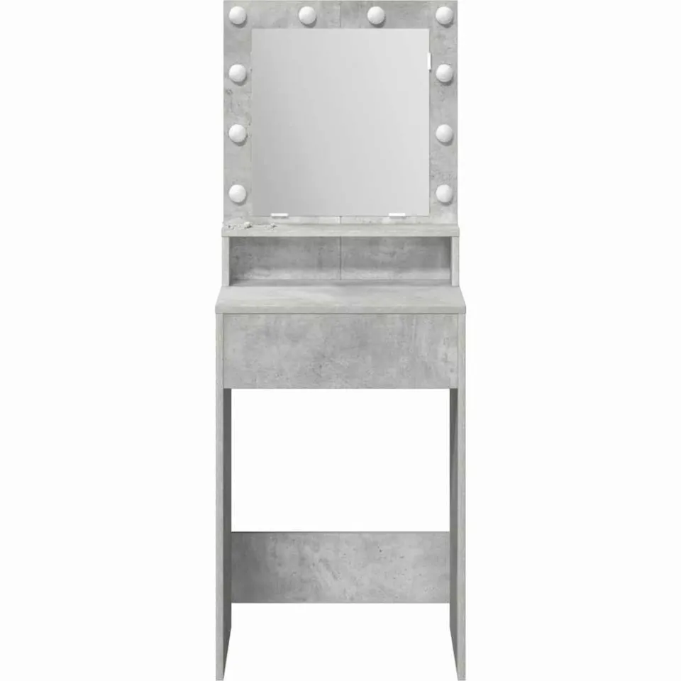 vidaXL Plafondtafel Beton Grijs 50 x 41 x 135 cm Bewerkt hout, foto 3