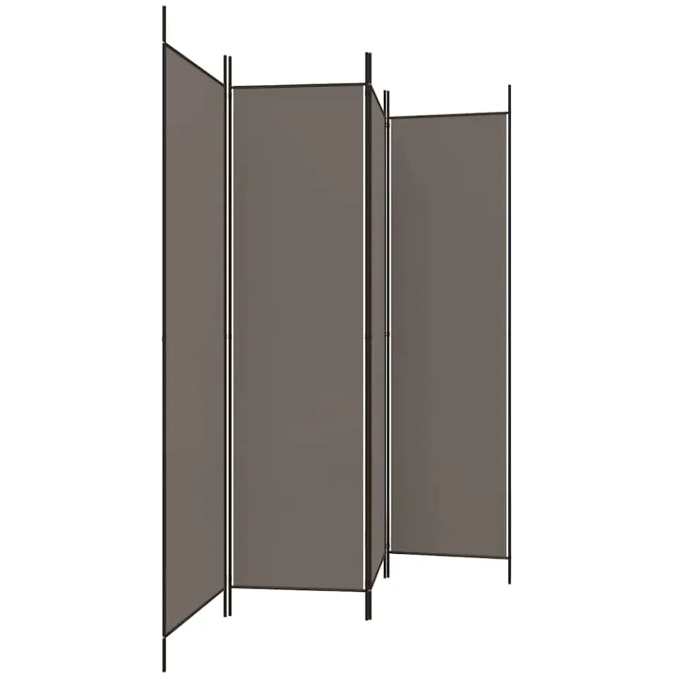 vidaXL Kamerscherm met 4 panelen 200x220 cm stof antracietkleurig, foto 4