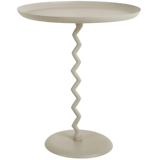 Leitmotiv ZigZag bijzettafel warmgrijs