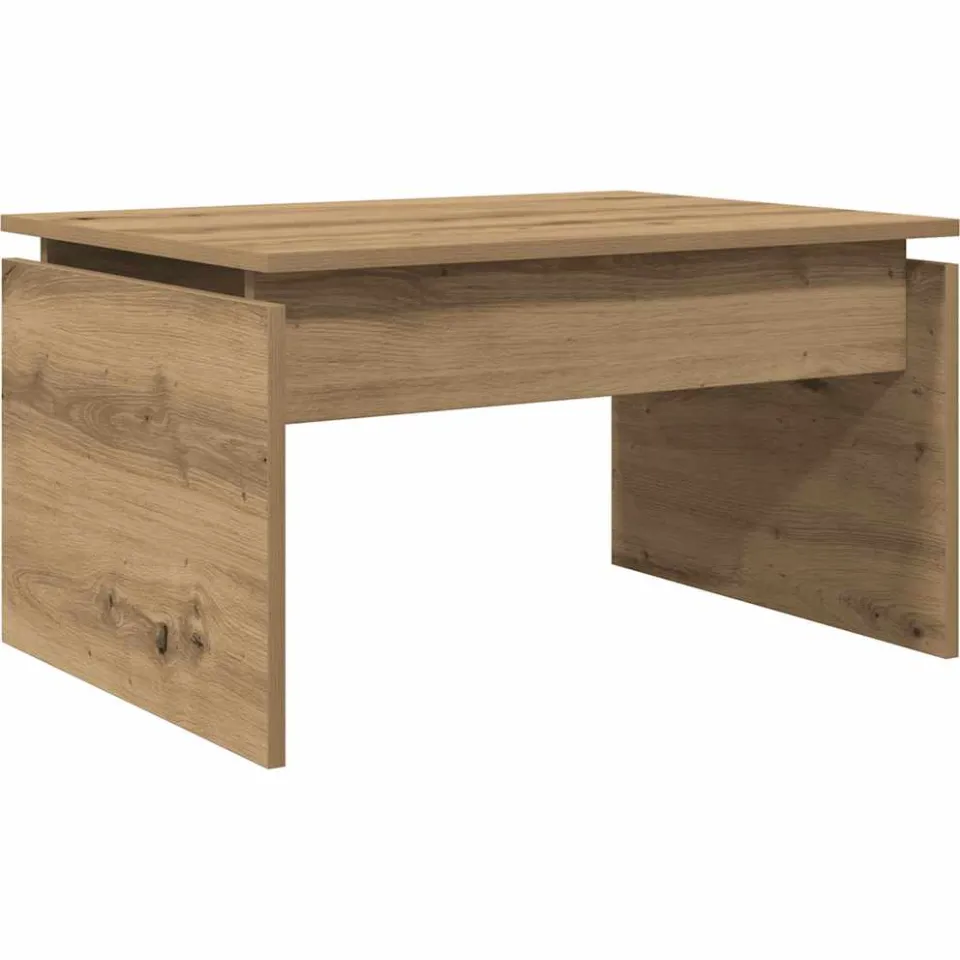 vidaXL Salontafel 68x50x38 cm bewerkt hout artisanaal eikenkleur, foto 3