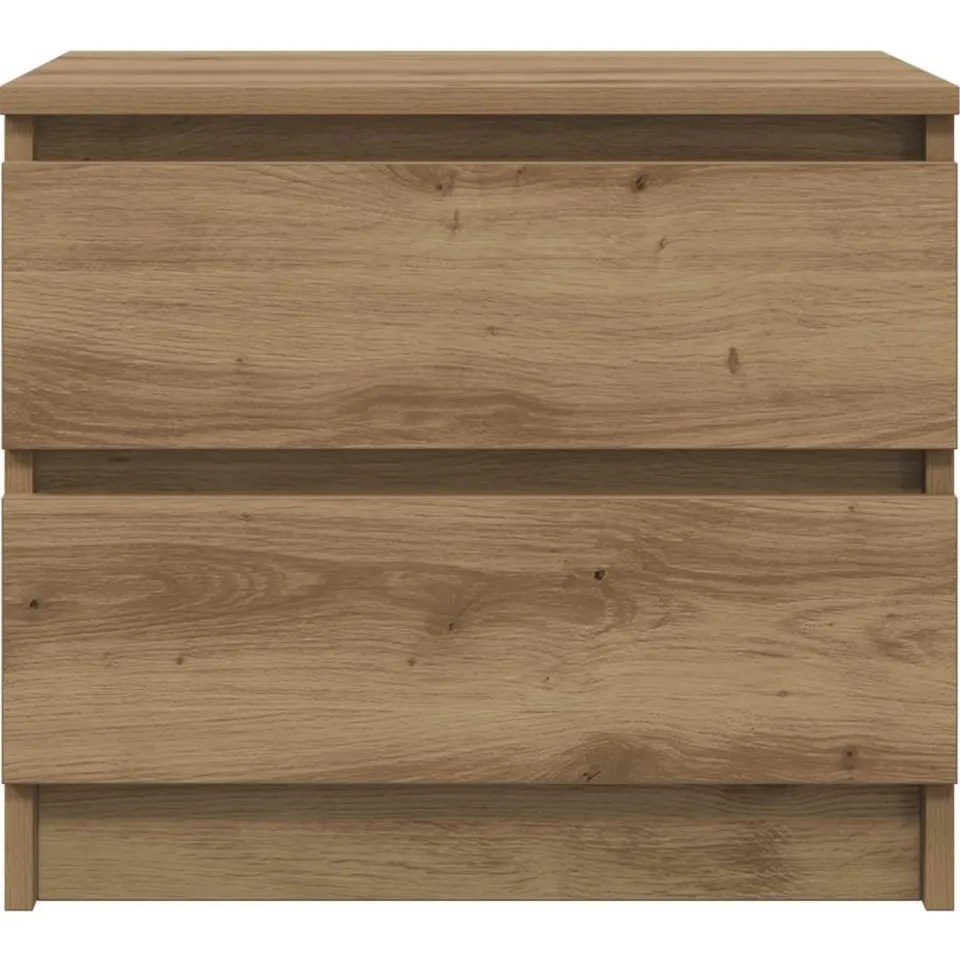 vidaXL Nachtkastje 50x40x43.5 cm bewerkt hout artisanaal eikenkleurig, foto 4