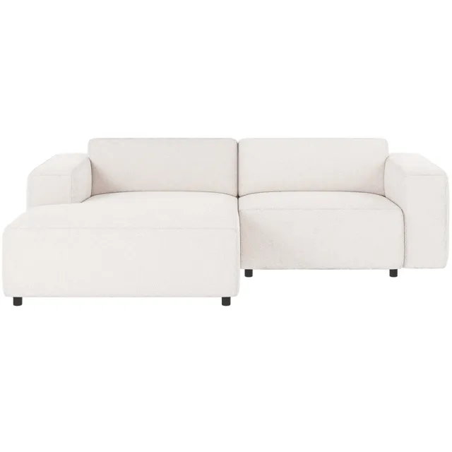 Rowico Home Willard gestoffeerde 3-zits hoekbank wit - links - 234 cm
