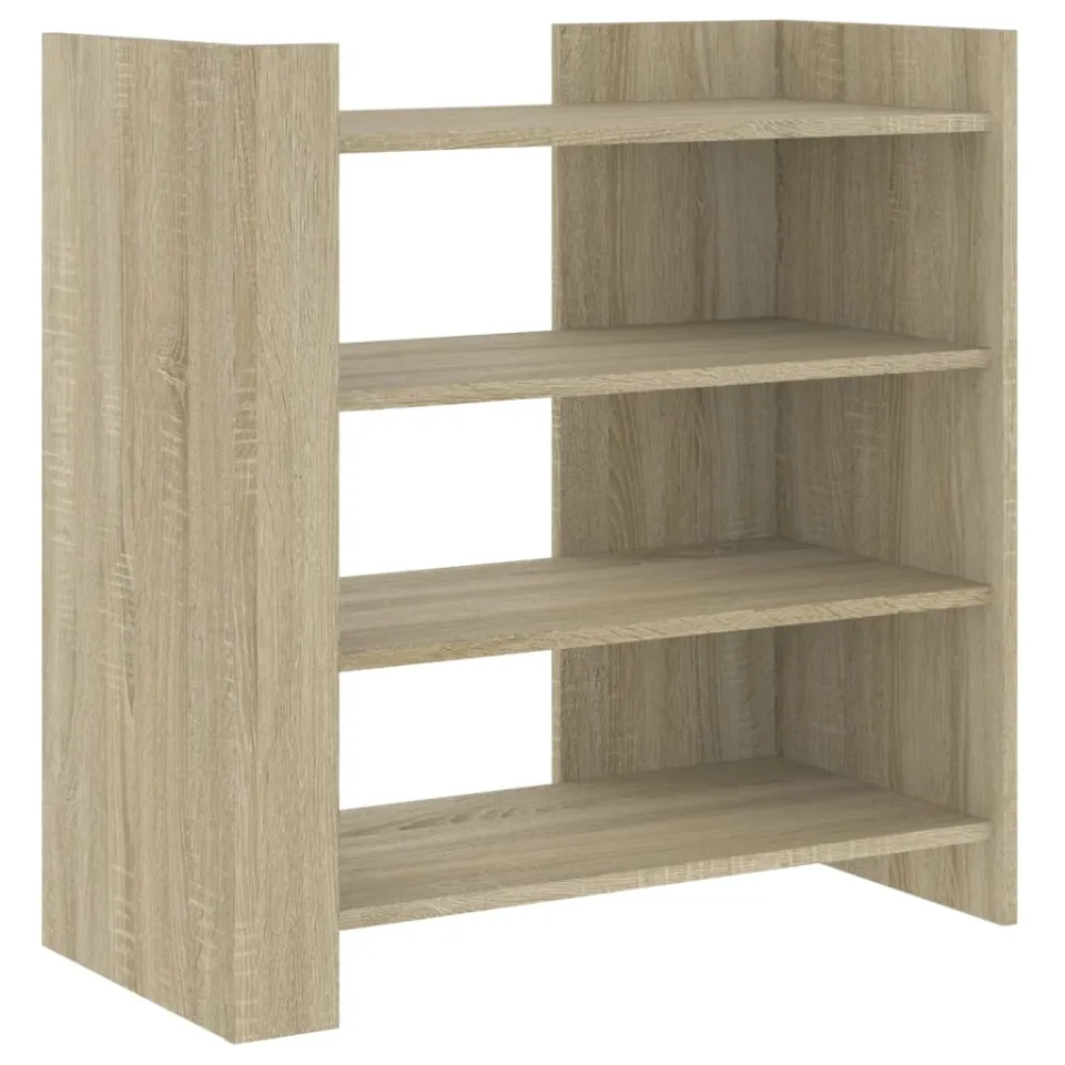 vidaXL Dressoir 73,5x35x75 cm bewerkt hout sonoma eikenkleurig, foto 3
