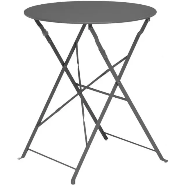 Relaxwonen Bijzettafel - Tafel - Tuin tafel - Antraciet - Rond