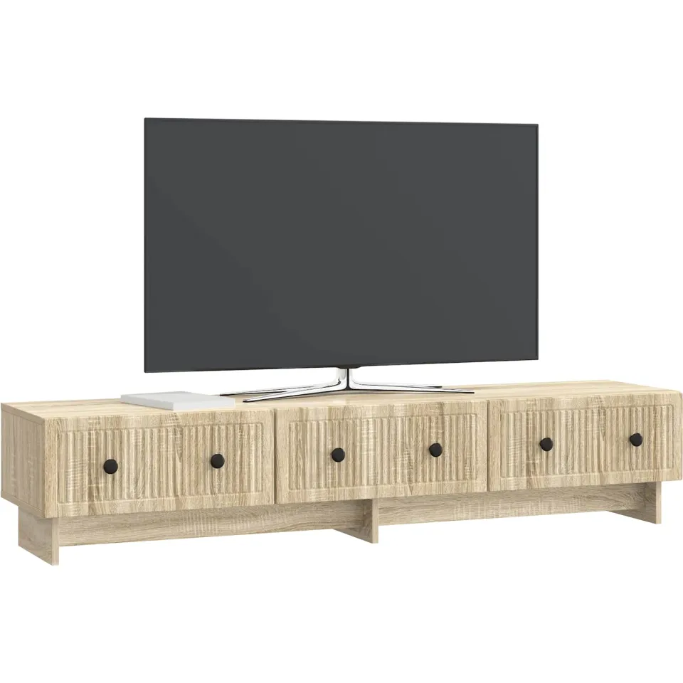 vidaXL TV-kast 147 x 34,5 x 30 cm Sonoma Eiken Bewerkt hout Bruin