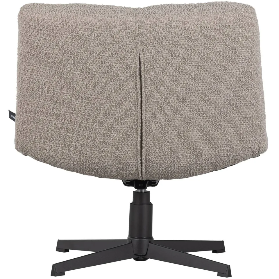 WOOOD Vinny Draaifauteuil - Bouclé - Zand - 80x75x75, foto 2
