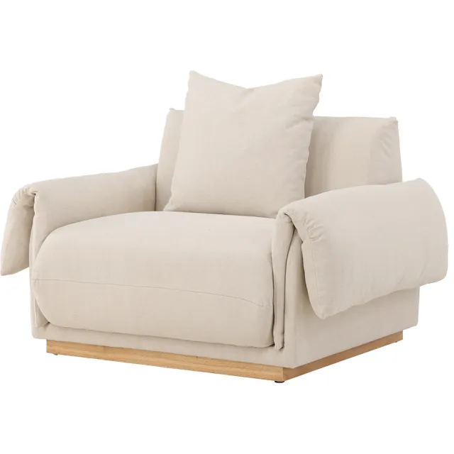 Nest living Rikki gestoffeerde fauteuil beige