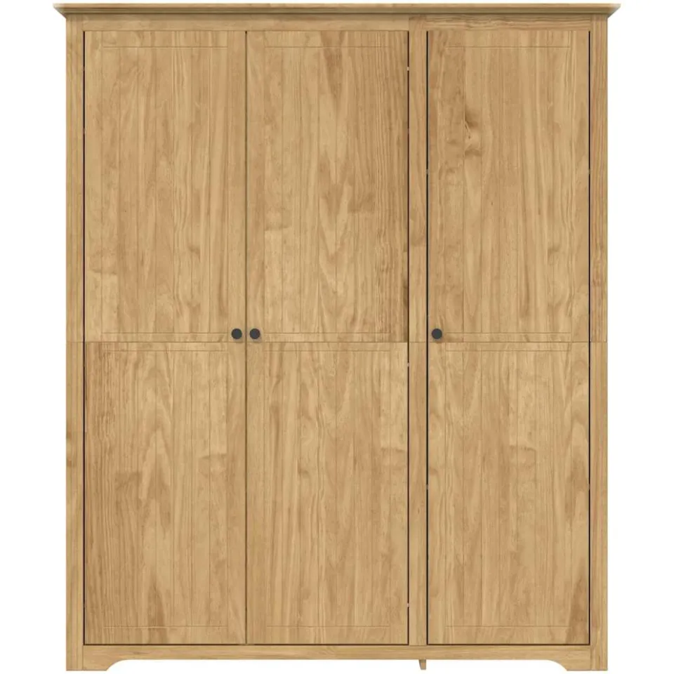 vidaXL Kledingkast BODO Honingbruin 146 x 53,5 x 173 cm Bewerkt hout bruin, foto 4