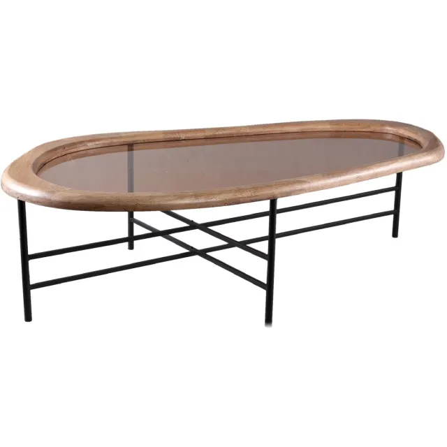 PTMD Salontafel Neelix - Beige - 120x69x33cm Naturel