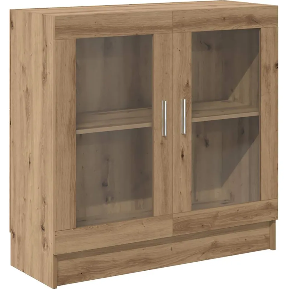vidaXL Boekenkast 82,5x30,5x80 cm bewerkt hout artisanaal eikenkleurig, foto 3