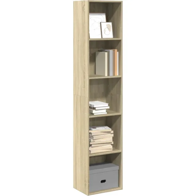 vidaXL Boekenkast 40x30x189 cm bewerkt hout sonoma eikenkleurig Bruin