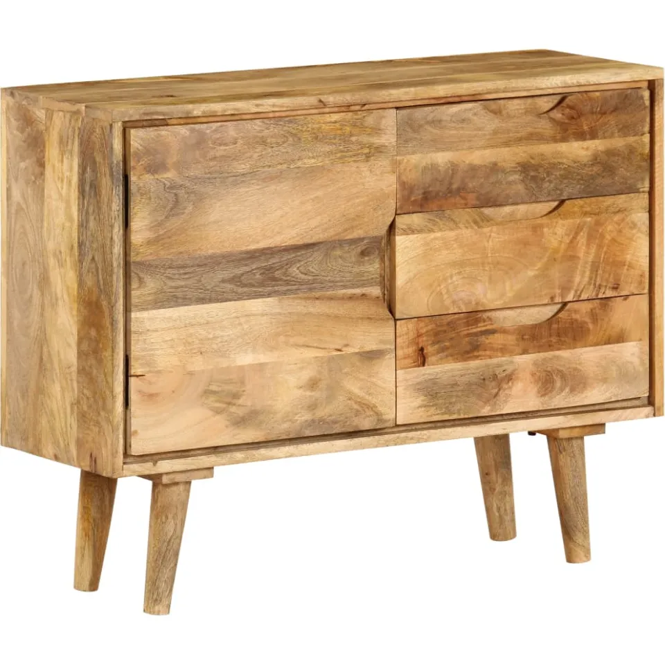 vidaXL Dressoir 90x30x69 cm massief mangohout Bruin