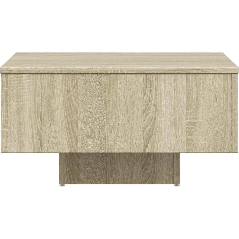 vidaXL Salontafel 60x60x31,5 cm bewerkt hout sonoma eikenkleurig Bruin