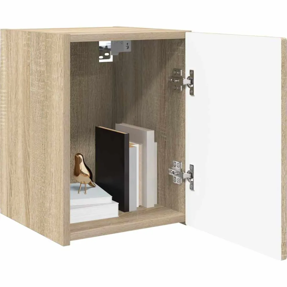 vidaXL TV Wandkast 30 x 31 x 40 cm Sonoma Bewerkt hout Bruin