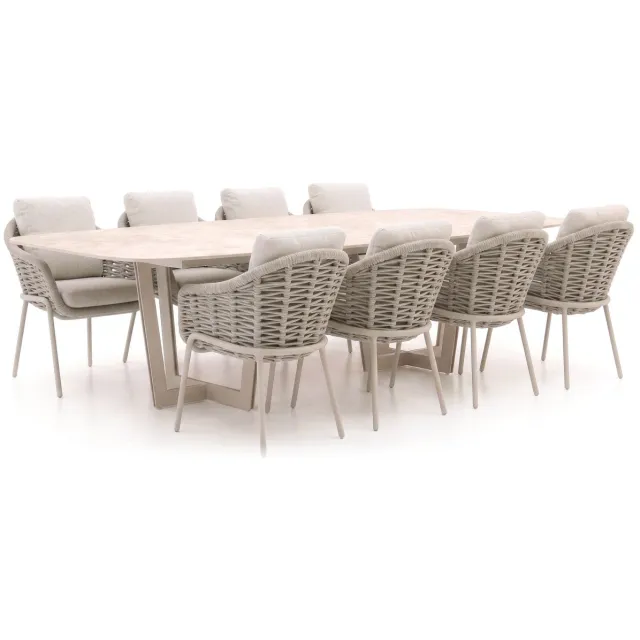 Suns Casto/Palermo 280cm dining tuinset 9-delig bruin, foto 2